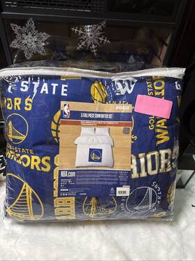 Foco 198408352149 Nba Team Logo Bed In A Bag Comforter Sheets Pillow Cases Golden State
