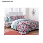 Formula Medallion Bedding Set Twin Reversible Comforter Floral Bright Girl Bed In Bag 715007568643