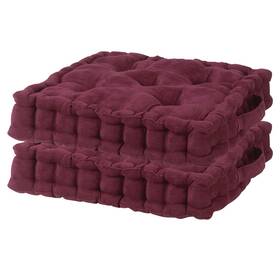 365580-bc00421805 Fox Valley Traders Burgundy Tufted Booster Cushion Set Of 2