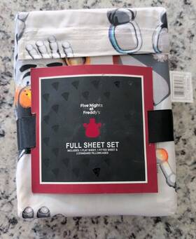 Franco 073558758488 Fnaf S Full Sheet Set And Pillow Cases Five Nights At Freddys Fun 4 Pieces Rare