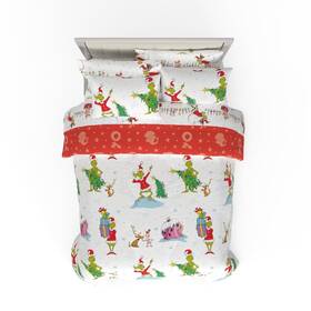 7b1839 Franco Grinch By Dr. Seuss Holiday And Christmas Bedding Super Soft Comforter Shee