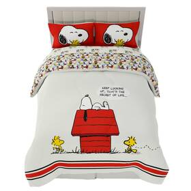 7c0649 Franco Peanuts And Snoopy Classic Pals Super Soft Comforter Sheet Set 5 Piece
