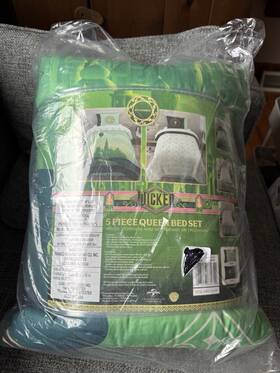 7c1788 Franco Wicked Emerald City Bedding Set Queen 5 Piece Microfiber Reversible Comforter