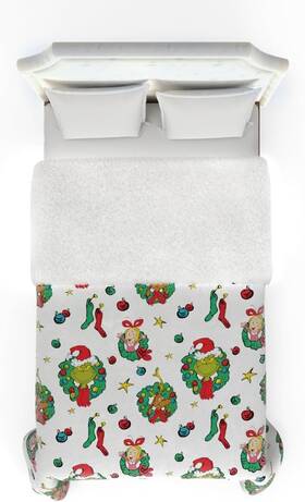 Ab5838 Franco Grinch By Dr. Twin/full Size Comforter - Sherpa