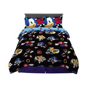 B07v1cgdbp Franco Kids Bedding Sonic 5 Pc Full Comforter And Sheet Set - Super Soft