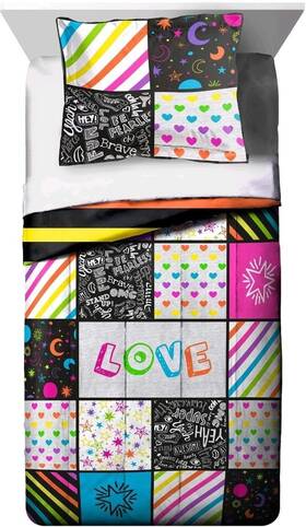 Franco Manufacturing 032281252397 Little Miss Matched 2 Piece Comforter Set Twin/full