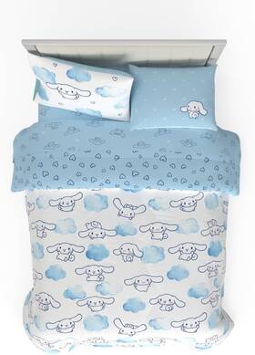 7b2099 Franco Manufacturing Company Inc Cinnamoroll Bedding 7 Piece Super Soft Cozy Reversible Comforter And Shee