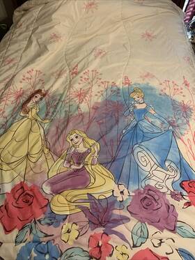 Franco Mfg 073558760818 Disney Princess Watercolor Beautiful Twin Comforter