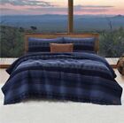 1589893 Frye 4 Piece Quilt Set With Decorative Pillow-blue-king Free Shipping