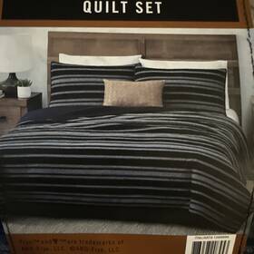 Frye 783048208453 4 Piece King Quilt Set Blue