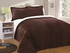 Fs200-com-chocolate-queen Chezmoi Collection Micromink Sherpa Reversible Down Alternative Set 840079109521