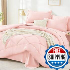 B0fnqt7tbm Fuanna 7 Pieces King Size Comforter Set All Season Bed In A Bag