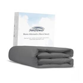 Fulbright Home 850050663539 Comforter Queen Size Steel Gray Down Alternative Filling 100% Cotton Shell