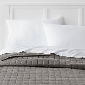 81785866 Full Queen Jersey Quilt Black Heather Room Essentials