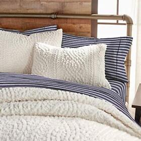 G.h. Bass Plush Sherpa Cable Knit Fluffy Soft Solid Pinsonic Cozy Comforter