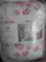 G000041-02-155-0133 1229 Simply Shabby Chic Peony Pink White Twin Comforter Set Ruffle Floral Nip