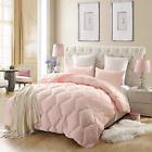G1hyi3rxxy General Lovo Down Alternative Comforter High Quality Microfiber Hypoallergenic Pink