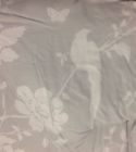 33509 Garden Paradise Laura Ashley Queen Comforter 4p Set Gray White Floral Bird 83893