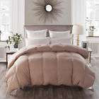 Gdc0090-khaki Snowman Super Warm Goose Down Comforter Queen Size Cotton Cover