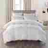 Gdc0090-white Snowman Super Soft Goose Down Comforter Queen Size 100 Cotton Fabric White
