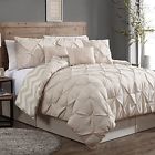 Geneva Home Fashion Queen Comforter Set Bedroom Decoration Cushions 7 Pc Reverisble Pattern Pillows 783956232724