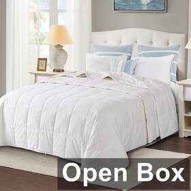 X9qvnc Globon 13 Oz. Fill Weight Down Comforter/insert California King White