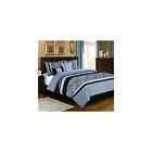 38018cs3bgy Grayson Piece Shipping Hfi Set Free 6 Grey Queen Black Comforter