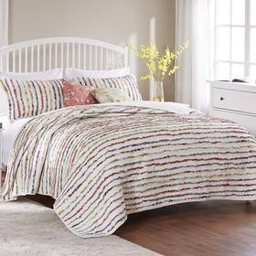 Gl-1104ybst Greenland Home Fashions Fashion Bella Ruffled Shabby Comforter Set - 4 Piece Twin