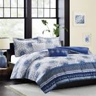 H07371 Home Essence Apartment Blue Floral Bedding Set Queen Size Comforter