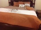 H195544 Angelo Queen Comforter Set Spice Home Wildflower Pillows New