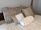 H205646 Browning Queen Comforter Set Home Reflections Calista Taupe
