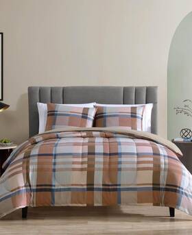 5479-0002 Hallmart Collectibles Harper Plaid Full/queen Comforter Only