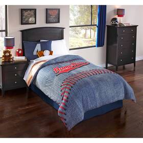 Hallmart Collectibles 679610689624 Riverbrook Home Grand Slam 6 Piece Comforter Set Brown/ivory Twin
