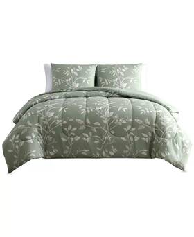 Hallmart Collectibles 679610858471 Wallis 3-pc Comforter Set Light Green Full/queen Msrp 80