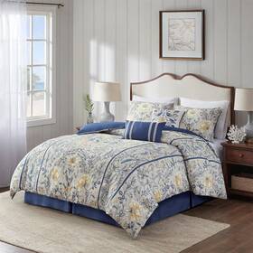 Hh10-1800 Harbor House 086569454164 Cotton 6 Pcs Comforter Set With Multi Finish