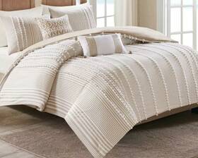 Harbor House 086569989956 Anslee 3-piece Cotton Queen Comforter Set In Taupe New Harbor House 086569989956 Anslee 3-piece Cotton Queen Comforter Set In Taupe New