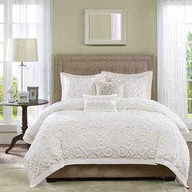 B00l5p9r1c Harbor House Cotton Comforter Set - Trendy Tufted Textured Design All Season