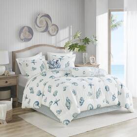 Hh10-097 Harbor House Cozy Cotton Comforter Set - Coastal All Season Down Alternative Casual Bedd Inch