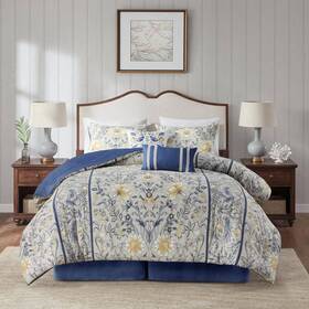 Hh10-1801 Harbor House Livia 6-piece Multi Cotton King Comforter Set