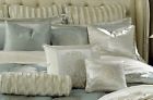 Bcs-ks13-hrling-ice Harlington White Bedroom Comforter Bedding Set13pc Aico King Set Blue Light