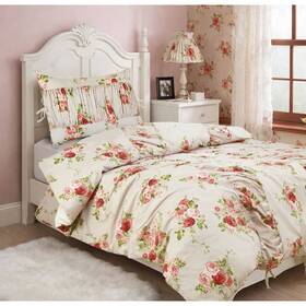 94855193 Harlow & Wren Twin Ruched Comforter Set Pink Floral