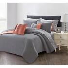 13287 Harper Lane Bed-in-a-bag Queen Machine Washable With Polyester In Charcoal Rose