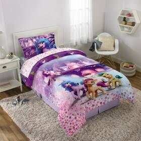 Nl462h Hasbro My Little Pony Inch Magic Friends Twin/full Reversible Comforter