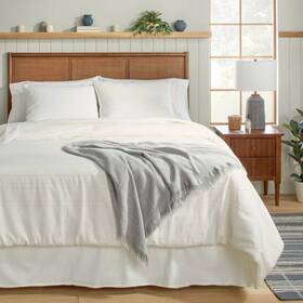 84824664 Hearth & Hand With Magnolia 3pc King Stripe Duvet And Sham Set Taupe/cream -