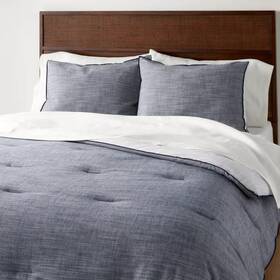94305496 Hearth & Hand With Magnolia 3pc King Reversible Comforter Set Blue - And