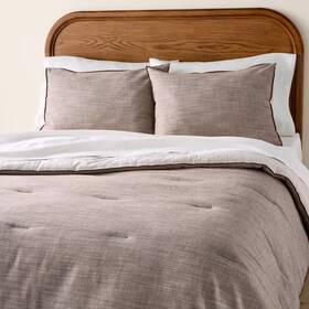94305507 Hearth & Hand With Magnolia 3pc King Reversible Comforter Set Brown - And