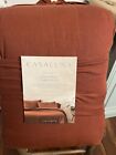 060-13-3788 Heavyweight Linen Blend Comforter And Sham Set Full Queen New Casaluna