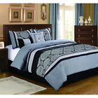 38018cs4bgy Hfi Piece Grayson 6 Black King Comforter Set Grey