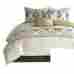 Hh10-1371 Arabesque Harbor House Ivory 4 Piece Cotton Comforter Set Queen