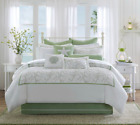 Hh10-502 Harbor House Size Bed Comforter Set Green White 675716251512